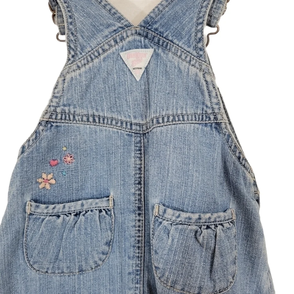 Oshkosh Girl's Denim Overalls Jumper Dress